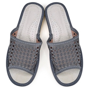 Women's House Slippers 'Summer Circles' Classic Grey | Comfort and Breathable Design