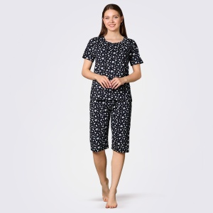 Pijamale Dama Pantalon 3/4 Ercan Sleep Wear, Model 'Sweet Heart' | Confort și Bucurie