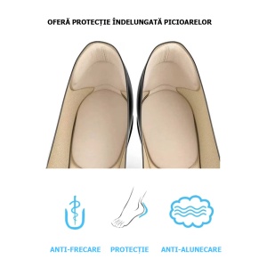 Branțuri Pernuțe Autocolante pentru Pantofi, Anti-Bătături, Confort Maxim, Set 2 Bucăți