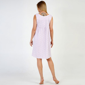 Camasa de Noapte Vienetta Bumbac 100% Model 'Classic in Trend' Pink