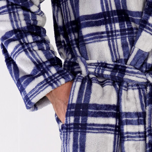 Halat Barbati Extra Soft Vienetta | MAN Model 'Azure Plaid'