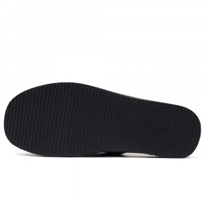 Papuci de casă Nature's Embrace Black - Talpă flexibilă și silențioasă