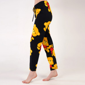 Pantalon Pijama din Bumbac 100% Vienetta Model 'Lovely Bear'