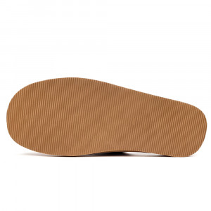 Papuci de Casa Barbati Material Piele Culoare Maro Model 'Brown Diamond' 