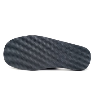 Papuci de Casa din Piele Culoare Gri Model 'Geometric Aproch' - Prezentare talpă.