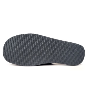 Papuci de Casa din Piele pentru Bărbați 'Gentleman's Classic' Arctic Gray - Prezentare talpă papuci.