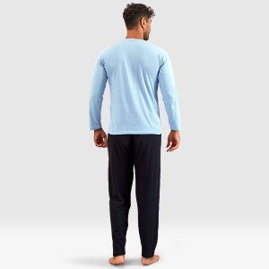 Pijama Bărbați Serena First Touch, Model 'What' | Stil Casual. Prezentare din spate.