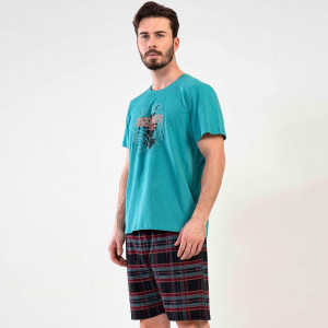 Pijamale Barbati cu Pantalon Scurt Vienetta | MAN Model 'Forged in the North'