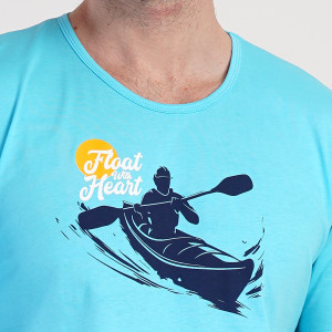 Pijamale Barbati din Bumbac Vienetta|MAN, Model 'Float With Heart'