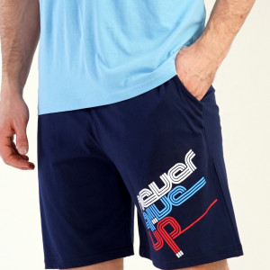 Pijamale Barbati Pantalon Scurt Vienetta | MAN Model 'Never Give Up'