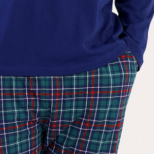 Pijamale Confortabile Barbati Vienetta|MAN, Model 'Eat Sleep Dance Repeat' Blue