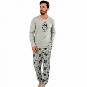 Pijamale Confortabile pentru Barbati Gazzaz by Vienetta Model 'Don't Wake Me Up'