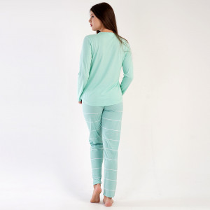 Pijamale Dama din Bumbac 100% Vienetta, Model 'New Vision'