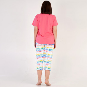 Pijamale Dama Marimi Mari Vienetta Model 'Happy Hedgehog' Pink 🦔