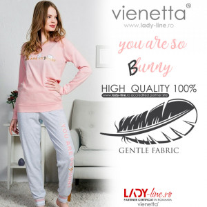 Pijamale Dama Vienetta 'You are So Bunny Funny'