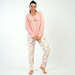 Pijamale din Bumbac Interlock, Brand Vienetta, Model 'Belive'