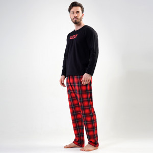 Pijamale din Bumbac Vienetta | MAN Model 'Original' Black