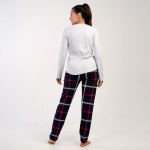 Pijamale Groase din Bumbac Interlock, Brand Vienetta, Model 'All You Need is Sleep'