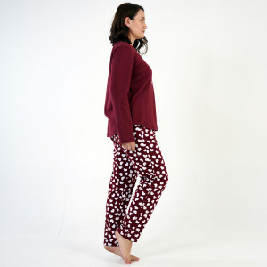 Pijamale Groase din Bumbac Interlock, Brand Vienetta, Model 'Simple Love'