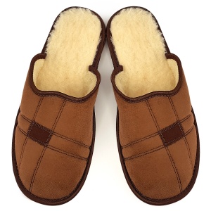 Plush Wool-Lined Slippers, 'Soft & Strong' Classic Light Brown