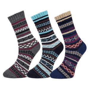 Set 3 Perechi Șosete Bărbați 'Heritage Wool' Midnight | Mix Lână de Alpaca