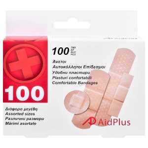 Set Plasturi Mărimi Diverse - 100 Bucăți pentru Întreaga Familie
