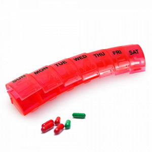 Seven-Day Medication Organizer, Ergonomic Shape