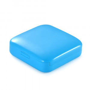 Organizator Medicamente Glisant cu 2 Compartimente Culoare Albastru