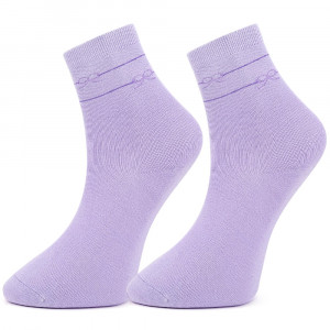 Sosete Bumbac Set 2 Perechi Model 'Happy Feet' Purple