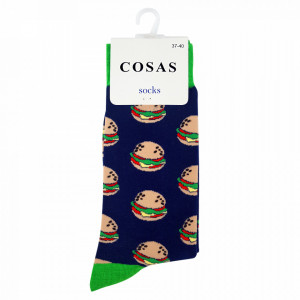 Sosete Clasice Colorate Unisex Cosas Boutique Socks Model Burger Best Friends