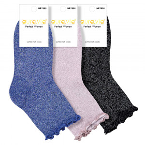 Sosete Clasice Dama Set 3 Perechi Model 'Shine & Glam' 