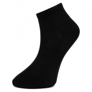 Set de 4 perechi de șosete clasice pentru damă, model Basic Black. Culoare negru impecabil, design minimalist și elegant.