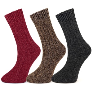 Șosete cu Lână de Alpaka Set 3 Perechi Model 'Standing Stile' | Design Clasic, Confort și Lux