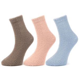 Șosete din Blană de Nurcă Set 3 Perechi | Model 'Dreamy Haze', Extrasoft