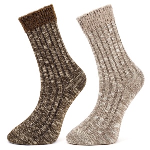 Șosete din Cașmir Pesail Royal Sparkle Mocha - Set 2 Perechi Lux