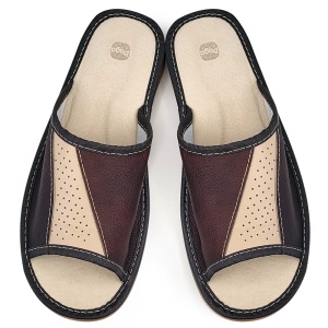 'Steady Ground' Inspiration Leather Slippers | Comfort and Style