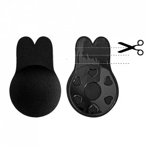 Sustinere Sani Fara Snur si Bretele, Invisible Push Up, Negru
