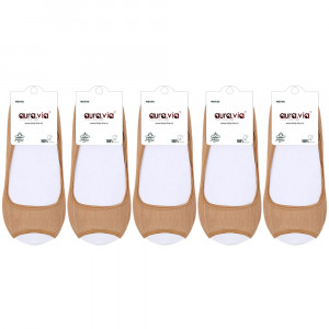Talpici Decupati in Varf la Degete Set 5 Perechi Culoare Crem