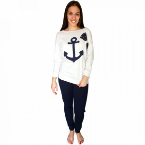 Pijamale Dama Bumbac 100%, Brand Charachter, 'Sailing Love'