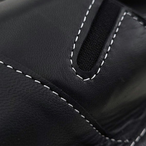 Papuci de Casa din Piele Culoare Negru, Model 'Black Modern Classic'