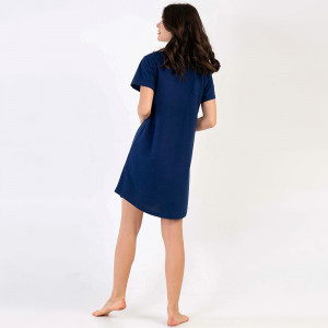Camasa de Noapte din Bumbac Vienetta Model 'Become the Change'