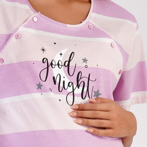 Camasa Gravide si Alaptat Bumbac 100% Vienetta Model 'Good Night'