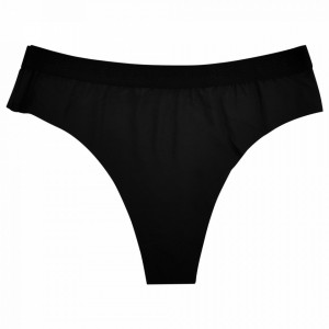 Chilot Tanga fara Cusaturi cu Banda Elastica Secret's Essential Culoare Negru