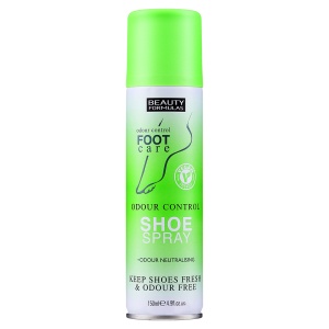 Deodorant pentru Încălțăminte Spray Beauty Formulas, 150 ml | Formulă Antibacteriană cu Uscare Instantanee