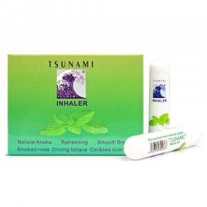 Inhalator Nazal Aromaterapie Tsunami cu Extract Natural din Plante - Energie și Focus, Set 10 Bucăți