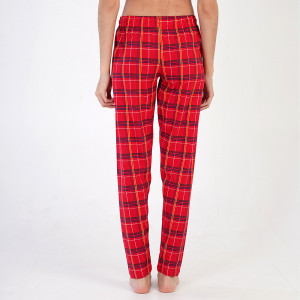 Pantaloni Pijama din Bumbac 100% Vienetta Model 'Sweet and Caring'