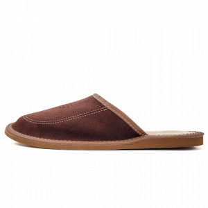 Papuci de Casa din Piele Model 'Luxury Man' Brand Nowo