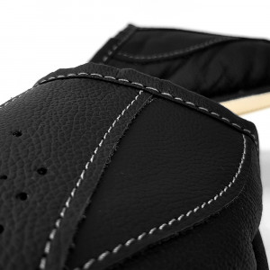 Papuci de Casa Imblaniti cu Lana de Oaie Culoare Maro Model 'Manhood' Black