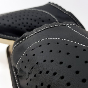 Papuci de Casa Imblaniti cu Lana de Oaie Culoare Negru Model Royal Black
