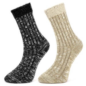 Pesail Royal Sparkle Onyx Cashmere Socks - Set of 2 Lux Pairs